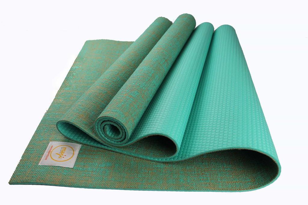 Premium AI Image  Closeup of a natural jute yoga mat