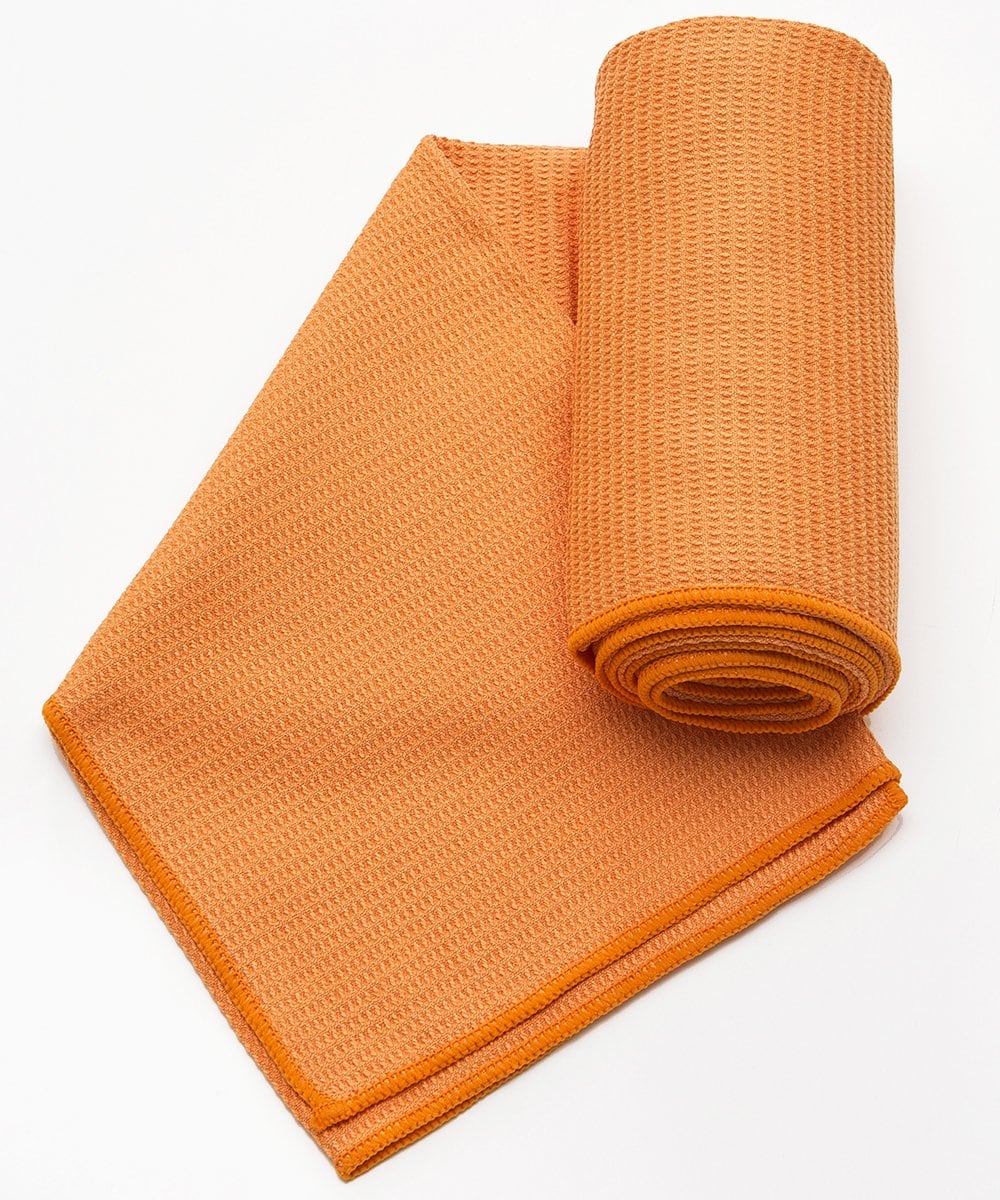 YogaRat Waffle Yoga Mat & Cush Yoga Towel Set, Azul Mat and Indigo